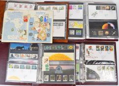 GB collection of presentation packs and first day covers, in four albums
