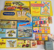 A collection of miscellaneous Airfix branded items including Filmoscope, Pegorama, Ukelele, Ferguson
