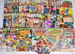 Over fifty Bronze Age Ghost Rider comic books by Marvel to include Spotlight #9 early appearance.