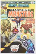 Marvel Premiere issue #28 The Legion of Monsters comic. Ghost Rider, Man-Thing, Morbius and Werewolf