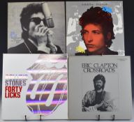 Collection of Rock box sets including The Rolling Stones Forty Licks with booklet and two posters,