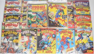 One-hundred and twenty-three Spider-Man Weekly comics by Marvel UK