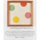 Damien Hirst framed square of wrapping paper, 14.5 x 14.5cm, in wood frame, with letter of - Image 1 of 3
