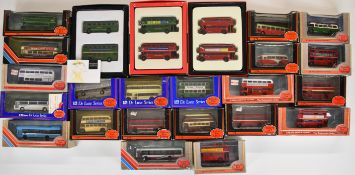 Twenty-four Gilbow Exclusive First Editions (EFE) 1:72 scale diecast model buses and multi vehicle