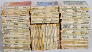 Ninety-two Galaxy Science Fiction digest-size pulp magazines with consecutive runs from 1950-59