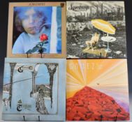 Thirty three mainly rock and Prog Rock LPs, most appear VG+ includes Genesis Trespass, Gomez A New