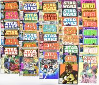Thirty-two Star Wars comics by Marvel (1977) to include issue #68, Boba Fett cover.