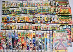 Over one hundred and ten Bronze Age Marvel comics books to include Daredevil, Captain America &