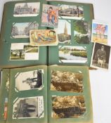 Two Edwardian postcard albums to include humour by Donald McGill, Vera Paterson & others,