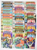 Thirty The Man Called Nova comics by Marvel (1976) comprising issues #1-25 and duplicates, origin