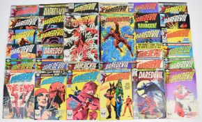 One-hundred and five Bronze Age Daredevil comics by Marvel, to include a run of Frank Miller