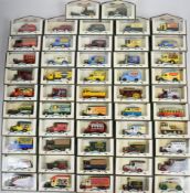 Over fifty Lledo Days Gone diecast model vans and trucks to include Foden Steam Wagon, Bedford CA