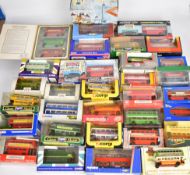 Thirty-two diecast model buses to include Corgi, Dinky, Britbus, B-T Models, Exclusive First