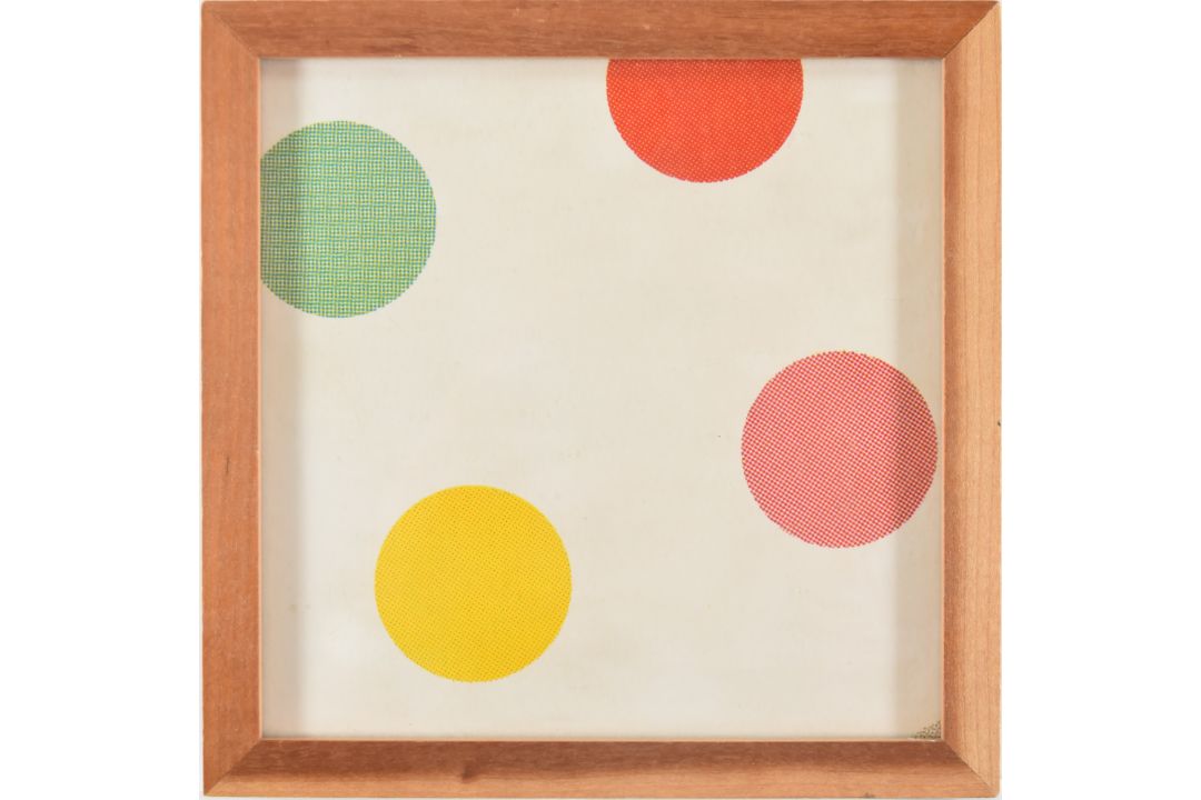 Damien Hirst framed square of wrapping paper, 14.5 x 14.5cm, in wood frame, with letter of - Image 3 of 3