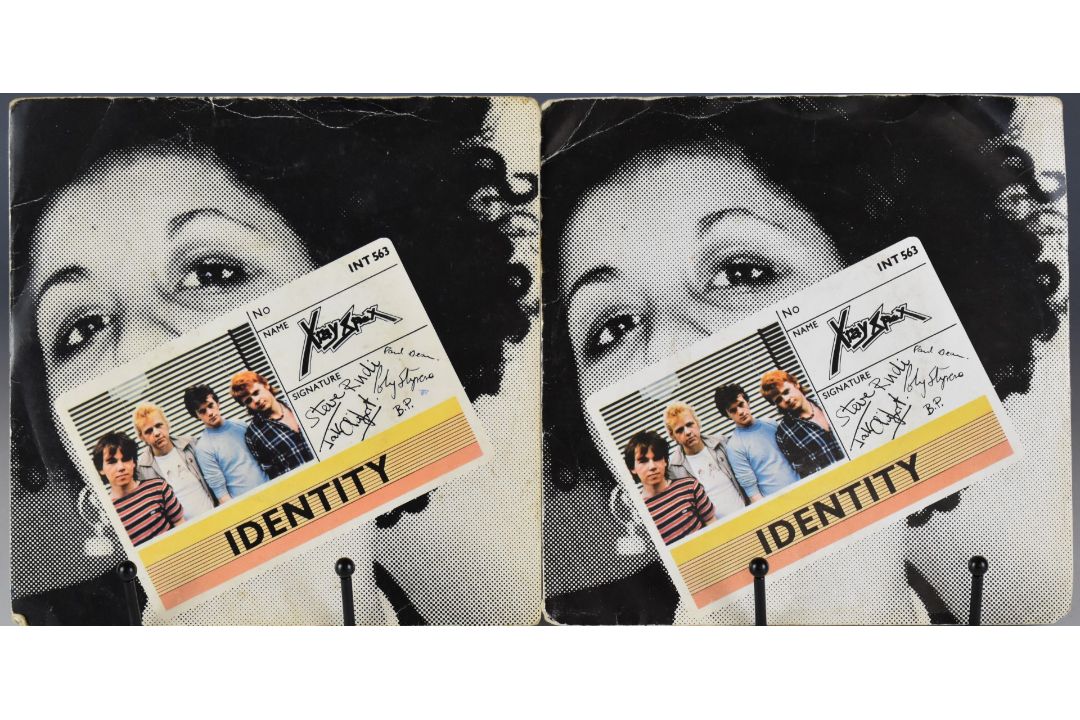 X-Ray Spex - Identity b/w Let's Submerge (INT 563) on pink vinyl together with a black vinyl copy, - Image 1 of 3