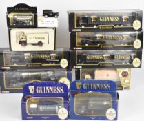 Eleven Guinness related diecast model haulage and similar vehicles to include Corgi Renault Tanker