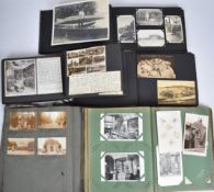 Five family photograph and postcard Albums from the 1900s/1930s including a trip to Canada with