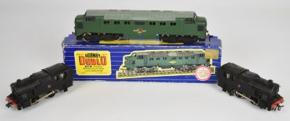Hornby Dublo 00 gauge Co-Co Diesel-Electric Locomotive 3232 in original box, together with two