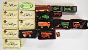 Eighteen mostly Matchbox diecast model showman's engines and carnival vehicles to include limited