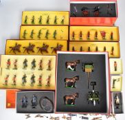 Twelve Britains and similar metal soldier boxed sets to include 2nd Sirmoor Gurkha Rifles, The