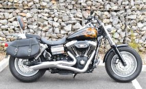 2010 Harley Davidson FXDF Fatbob 1580cc motorcycle, registration number CN10 VVW, with V5c. MOT
