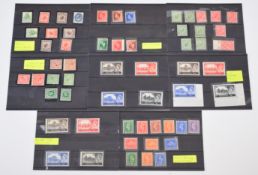 GB selection of King George V to Queen Elizabeth II U/M and M stamps on stock cards - WMK interest