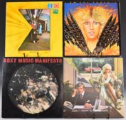 Approximately fifty mostly 1980s Rock / Pop LPs with some 1970s including six 10cc, Roxy Music