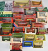 Twenty-six 1:76 scale diecast model buses, manufacturers include Corgi Original Omnibus, Britbus,