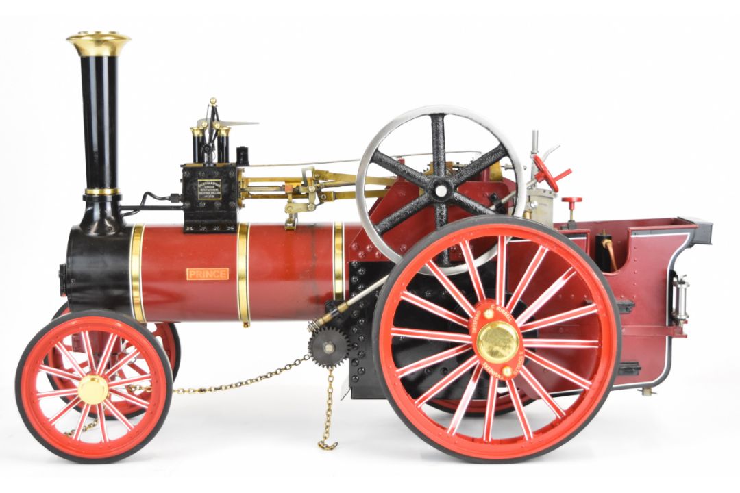 Maxitrak 1 inch scale Burrell live steam traction engine, with gas fired silver soldered boiler, - Image 13 of 17