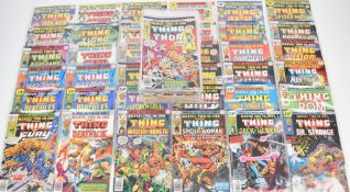 Eighty-eight bronze age Marvel Two In One comics starring The Thing.