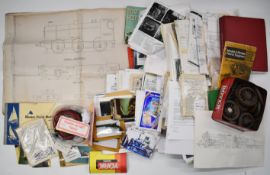 Model engineering plans and drawings, copies of build articles, books, including Westbury Flash
