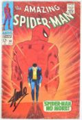 Signed Stan Lee The Amazing Spider-Man #50 comic by Marvel (1967), first appearance of Kingpin (