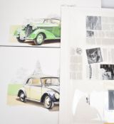 Pair of original Craig Warwick VW and Audi artwork, produced for the vendor for use in an