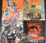 The Exploited - Three Punk / Hardcore LPs comprising Death Before Dishonour, Let's Start A War and