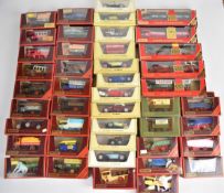 Forty-four Matchbox Models of Years diecast classic cars and trucks to include Y-3 1934 Riley MPH,