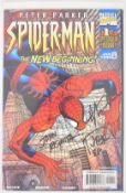 John Romita Sr signed Peter Parker Spider-Man The New Beginning issue #1 by Marvel Comics, counter