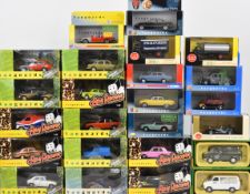 Twenty-two Lledo Vanguards diecast model cars to include vehicles from the Rover/MG Collection,