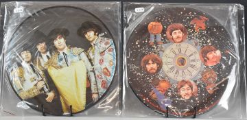 The Beatles - Two picture disc unofficial / bootleg releases comprising Timeless and Timeless II,