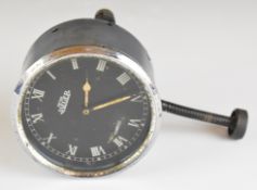British Jaeger pre war or similar car clock, diameter 8.5cm