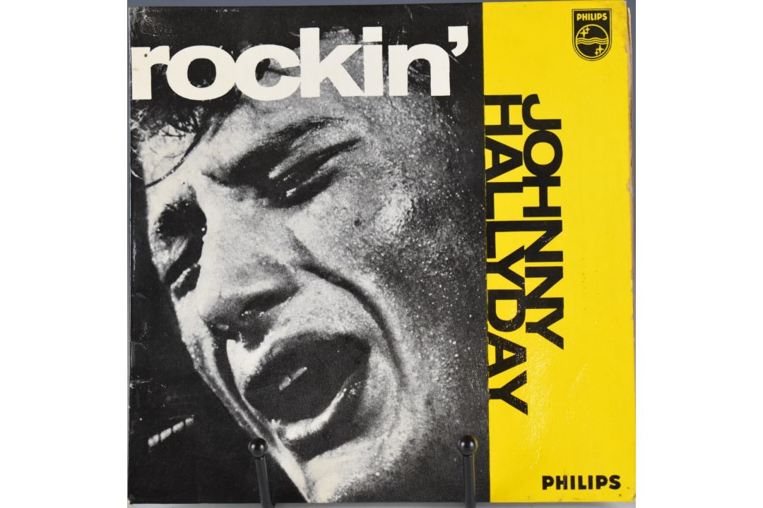 Johnny Hallyday Rockin' 432813 BE UK Philips issue EP with tri centre and picture sleeve - Image 1 of 3