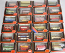 Twenty-four Gilbow Exclusive First Editions (EFE) 1:72 scale diecast model buses to include