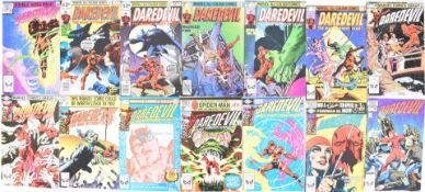 Twenty-eight Daredevil comics by Marvel, to include key Frank Miller issues.