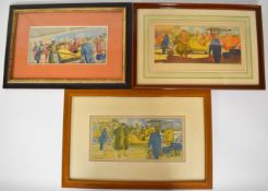 Georges Lepape (French Vogue cover artist 1887-1971), pencil and watercolour study for