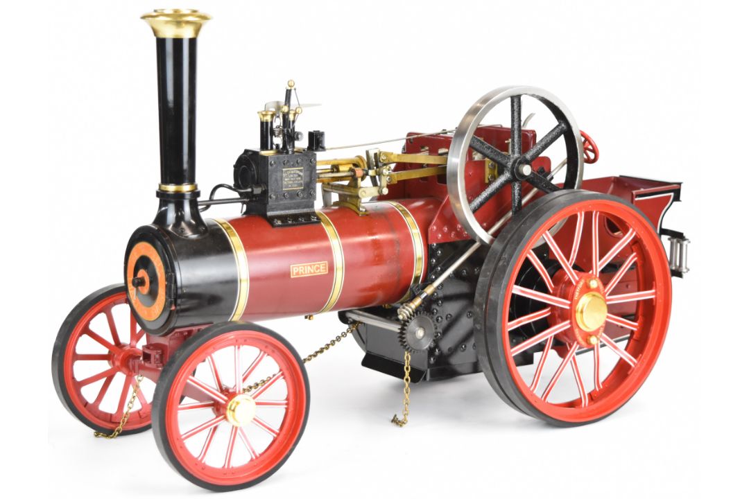 Maxitrak 1 inch scale Burrell live steam traction engine, with gas fired silver soldered boiler, - Image 1 of 17