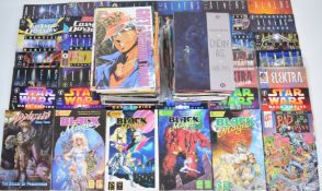 A quantity of 1980/90's comics and graphic novels including Sandman, Aliens, Grey, Black Orchid,