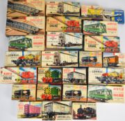Twenty-two early Airfix H0/00 scale plastic model railway kits including locomotives, rolling