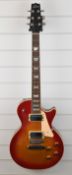 1990 Heritage Les Paul electric guitar finished in sunburst, with Grover tuning machines, serial
