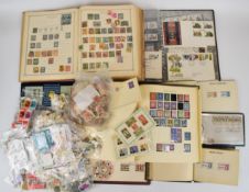 World stamp collection including Ideal postage stamp album, sparsely filled