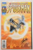 Stan Lee signed Peter Parker Spider-Man issue #1 Sunburst Cover by Marvel Comics, numbered 91 of