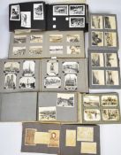 Seven 1920s photograph albums with photographs of children, couples and groups, costumes and